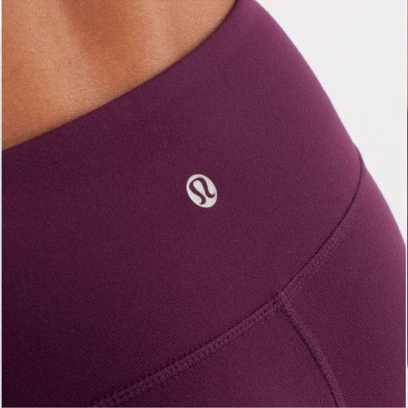 Lululemon Wunder Under Crop Plum leggings size 2 - Picture 4 of 11